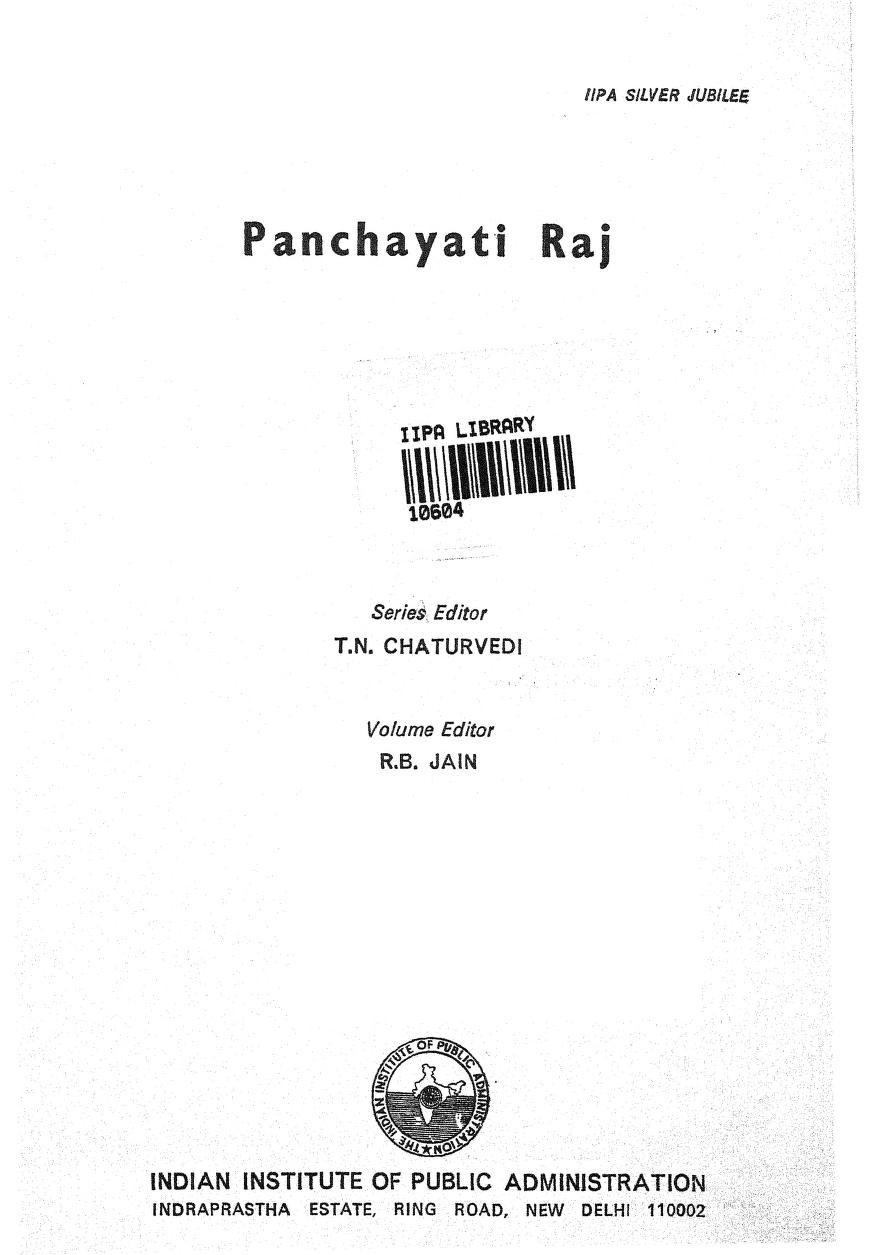 Panchayati Raj :  And . Jain : Free Download, Borrow, and  Streaming : Internet Archive